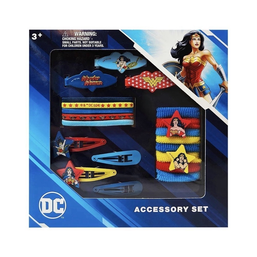 Wonder Women Girls' Hair Accessories Set - 20 Pack - 3 Barrettes, 4 Snap Clip...